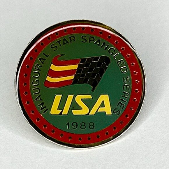 Vintage 1988 USA Inaugural Star Spangled Series Circle 1" Hat/Jacket/Lapel Pin - Picture 3 of 7